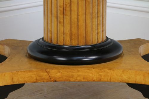 fig 9. German Art Deco Biedermeier Bird’s Eye Maple Sofa Table (Circa 1930)