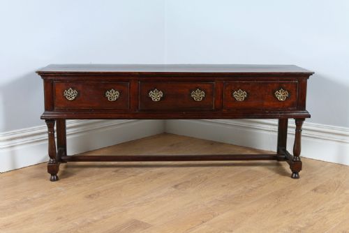 fig 1. George II English Country Oak 6ft Dresser Base (Circa 1740)