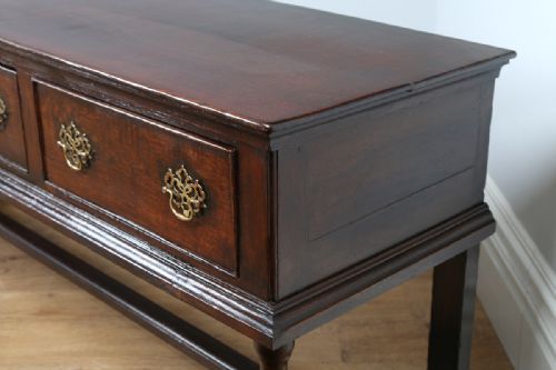 fig 4. George II English Country Oak 6ft Dresser Base (Circa 1740)