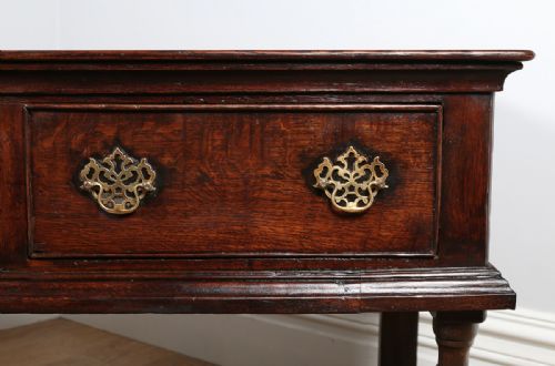 fig 6. George II English Country Oak 6ft Dresser Base (Circa 1740)