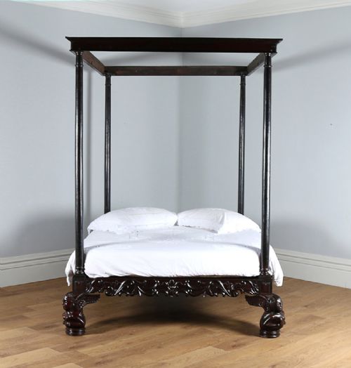 5ft King Size Colonial Raj Four Poster Day Bed (Circa 1800)