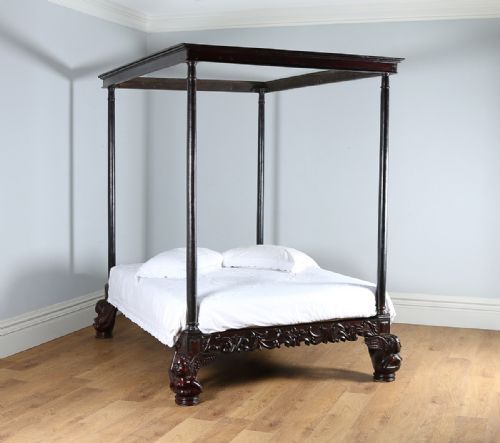 fig 1. 5ft King Size Colonial Raj Four Poster Day Bed (Circa 1800)