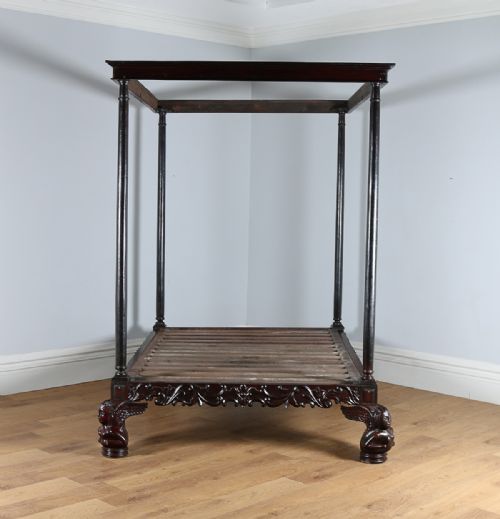 fig 2. 5ft King Size Colonial Raj Four Poster Day Bed (Circa 1800)