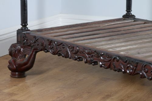 fig 5. 5ft King Size Colonial Raj Four Poster Day Bed (Circa 1800)