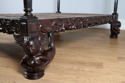 fig 9. 5ft King Size Colonial Raj Four Poster Day Bed (Circa 1800)