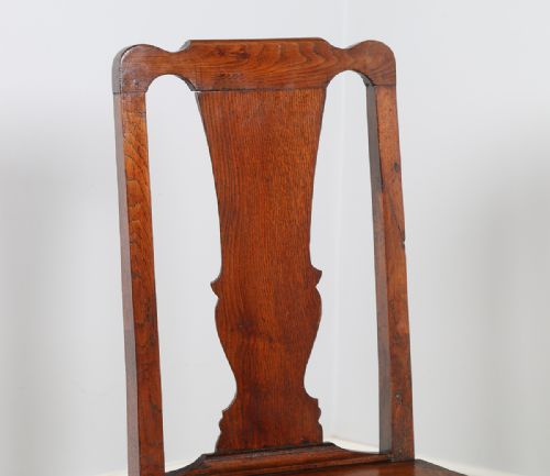 fig 1. George II English Oak Country Hall Chair (Circa 1750)