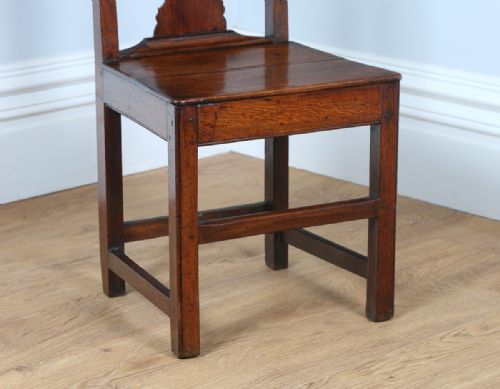 fig 3. George II English Oak Country Hall Chair (Circa 1750)
