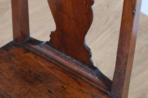 fig 5. George II English Oak Country Hall Chair (Circa 1750)