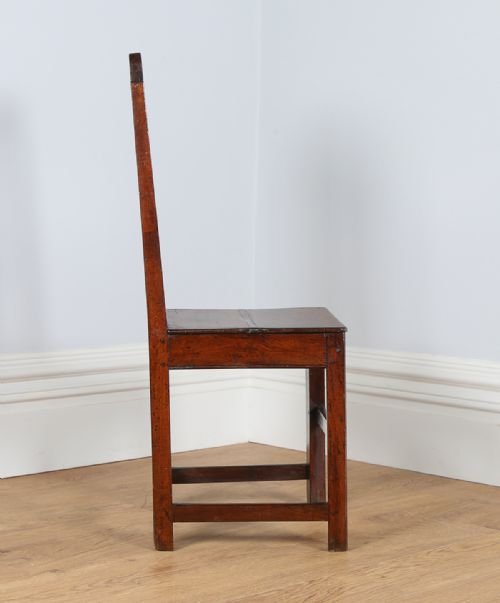 fig 6. George II English Oak Country Hall Chair (Circa 1750)