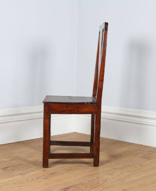 fig 7. George II English Oak Country Hall Chair (Circa 1750)