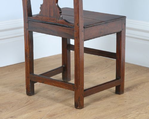 fig 9. George II English Oak Country Hall Chair (Circa 1750)