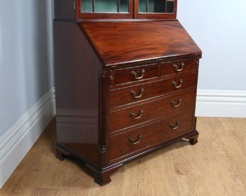 fig 4. George III Chippendale Revival Mahogany Bureau Bookcase (Circa 1880)