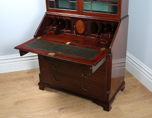 fig 5. George III Chippendale Revival Mahogany Bureau Bookcase (Circa 1880)