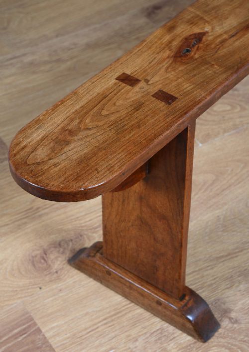 fig 4. Pair of 6ft 7” French Provincial Cherry Wood Benches (Circa 1840)
