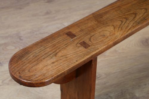fig 5. Pair of 6ft 7” French Provincial Cherry Wood Benches (Circa 1840)
