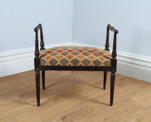fig 2. French Carved Ebonised Beech Stool (Circa 1860)