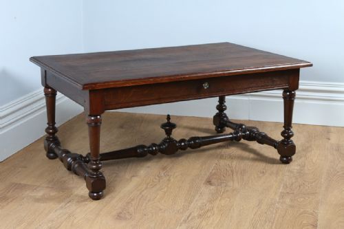 fig 1. French Provincial Oak Rectangular Coffee Table (Circa 1850)