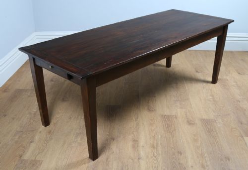 fig 5. French 7ft 2” Pine Farmhouse Refectory Table (Circa 1850)