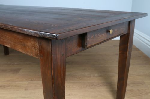 fig 7. French 7ft 2” Pine Farmhouse Refectory Table (Circa 1850)