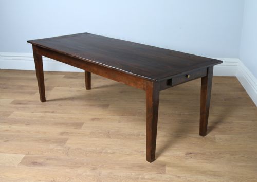 fig 1. French 7ft 2” Pine Farmhouse Refectory Table (Circa 1850)