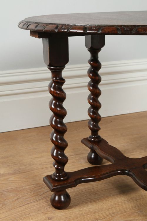 fig 6. Jacobean Style Oak Coffee Table (Circa 1920)