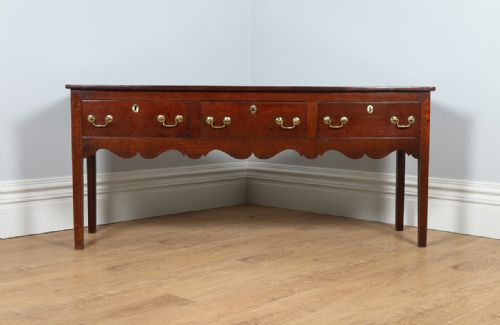 fig 1. George III Oak Border Counties Dresser Base (Circa 1790)