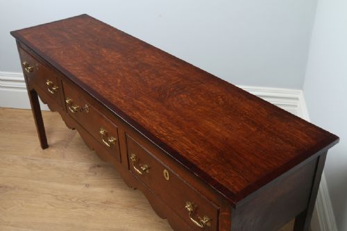 fig 2. George III Oak Border Counties Dresser Base (Circa 1790)