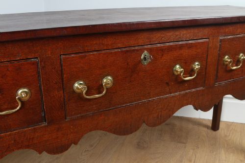 fig 8. George III Oak Border Counties Dresser Base (Circa 1790)