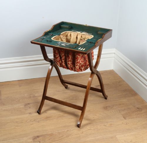 Edwardian Colonial Mahogany Sewing Compendium (Circa 1900)
