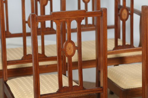 fig 2. Edwardian Inlaid Mahogany 7 Piece Parlour Suite (Circa 1900)