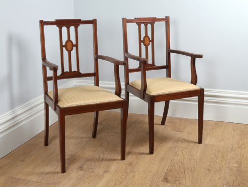 fig 5. Edwardian Inlaid Mahogany 7 Piece Parlour Suite (Circa 1900)