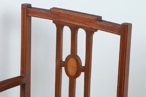 fig 9. Edwardian Inlaid Mahogany 7 Piece Parlour Suite (Circa 1900)