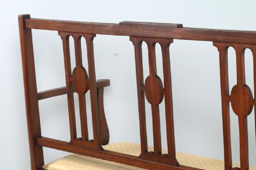 fig 6. Edwardian Inlaid Mahogany Salon Couch (Circa 1900)