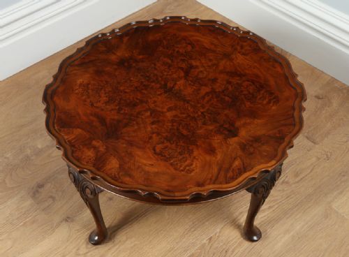 fig 2. Burr Walnut Circular Coffee Table (Circa 1920)