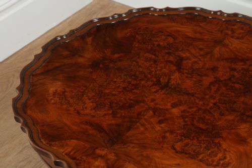 fig 3. Burr Walnut Circular Coffee Table (Circa 1920)
