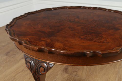 fig 4. Burr Walnut Circular Coffee Table (Circa 1920)