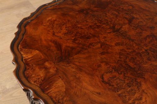 fig 6. Burr Walnut Circular Coffee Table (Circa 1920)