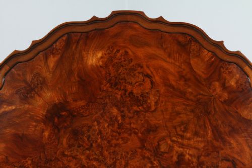 fig 7. Burr Walnut Circular Coffee Table (Circa 1920)