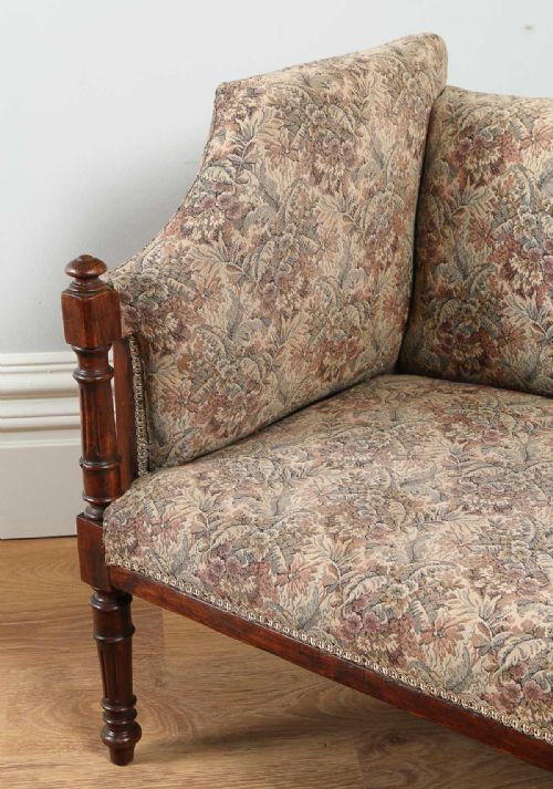 fig 7. French Louis XV1 Revival Walnut Couch (Circa 1850)