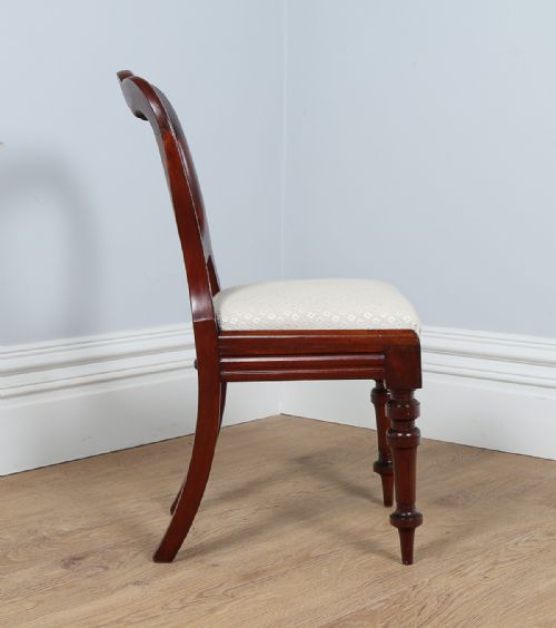 fig 5. Set of 4 Mahogany Crown-Back Dining Chairs (Circa 1870)