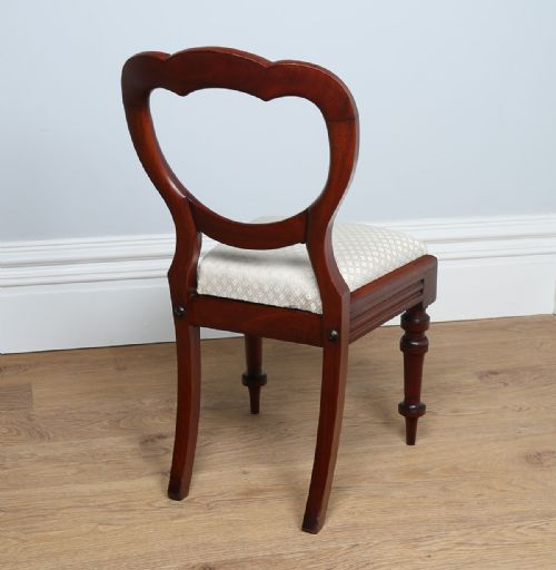 fig 6. Set of 4 Mahogany Crown-Back Dining Chairs (Circa 1870)
