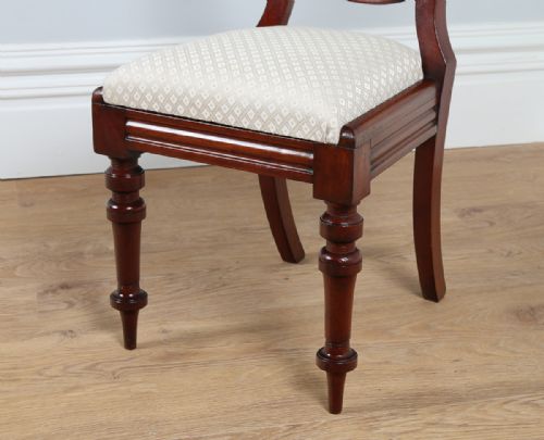 fig 7. Set of 4 Mahogany Crown-Back Dining Chairs (Circa 1870)
