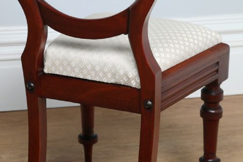fig 8. Set of 4 Mahogany Crown-Back Dining Chairs (Circa 1870)
