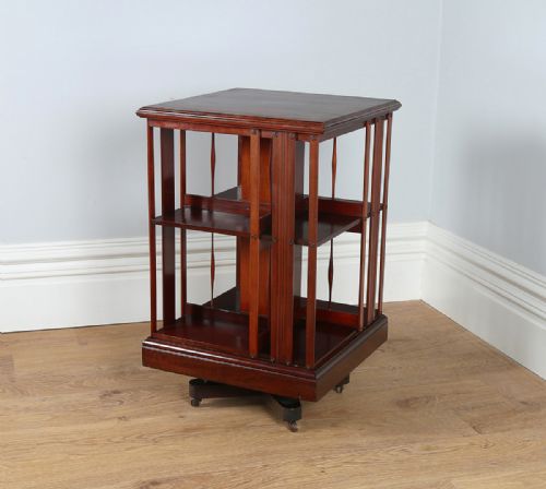 Edwardian Mahogany Revolving Bookcase (Circa 1900)