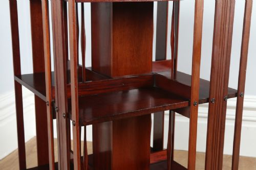fig 7. Edwardian Mahogany Revolving Bookcase (Circa 1900)