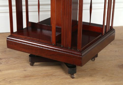 fig 11. Edwardian Mahogany Revolving Bookcase (Circa 1900)