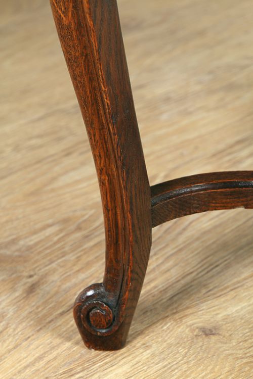 fig 6. Set of 8 French Louis Oak Provincial Dining Chairs (Circa 1890)