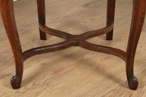 fig 7. Set of 8 French Louis Oak Provincial Dining Chairs (Circa 1890)