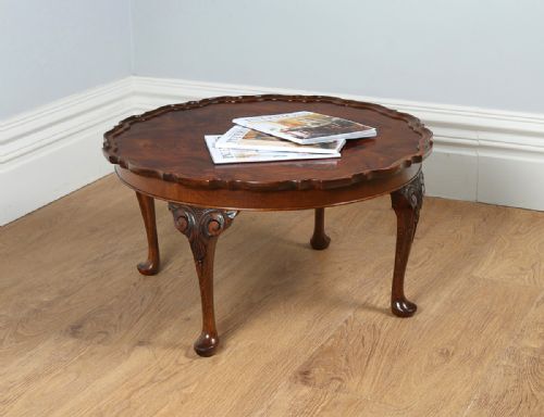 Burr Walnut Circular Coffee Table (Circa 1920)