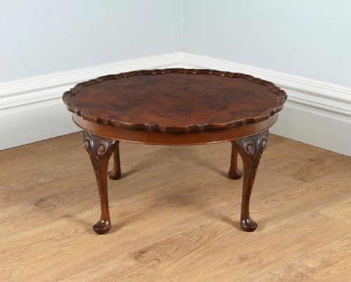 fig 1. Burr Walnut Circular Coffee Table (Circa 1920)